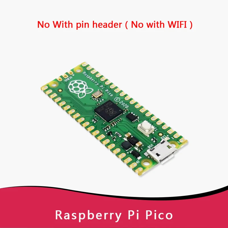 Original Raspberry Pi Pico/2, Pico with Wireless WiFi Development Board, Pico or Pico H with Pin Header, Support MicroPython/C++