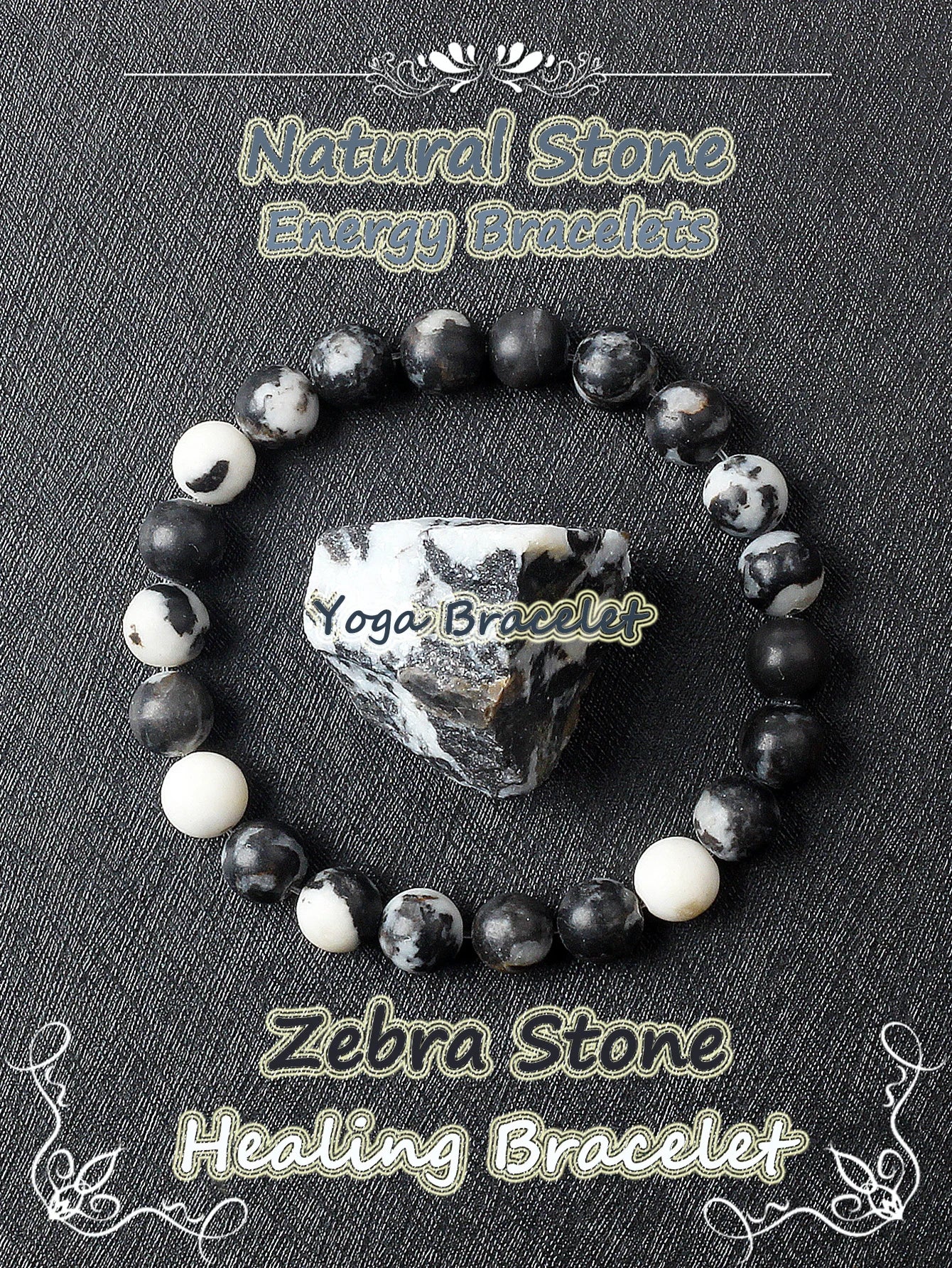 Original Natural Stone Beads Bracelet Men Women Reiki Blue Apatite Lapis Lazuli Amethyst Yellow Tiger Eye Beads Bracelet Jewelry