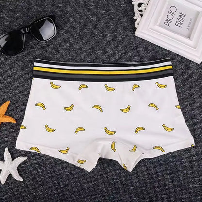 Women's Cotton Print Cartoon Boxer Briefs Boyshort Ladies Breathable Comfortable Elastic Safety Panties Female Underwear Shorts