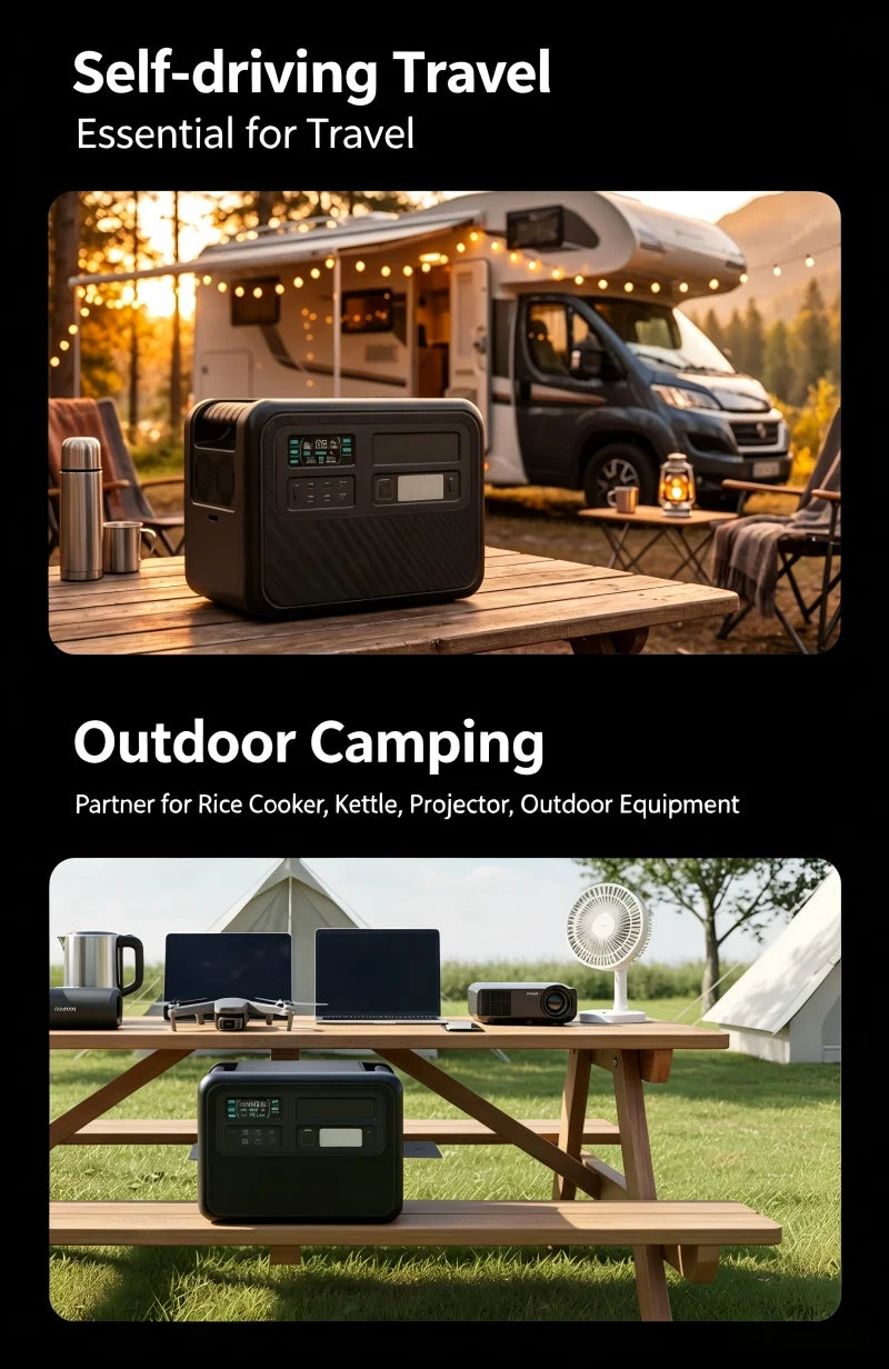 ZP4000 Portable Power Station, 4020Wh Large Capacity Outdoor Generator for Camping & Home Emergency Power Supply