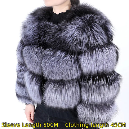 2026 Maomaokong Super Hot Winter Women Luxury Thick Real Raccoon Fur Coat Natural Fox Fur Jacket Plus Size Jackets Female Vest