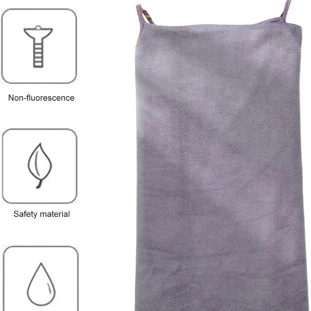Wearable Bath Towel with Straps 70X140cm Super Soft Quick Drying High Absorbent Ladies Wrap Towel for Beach Spa Gym Shower