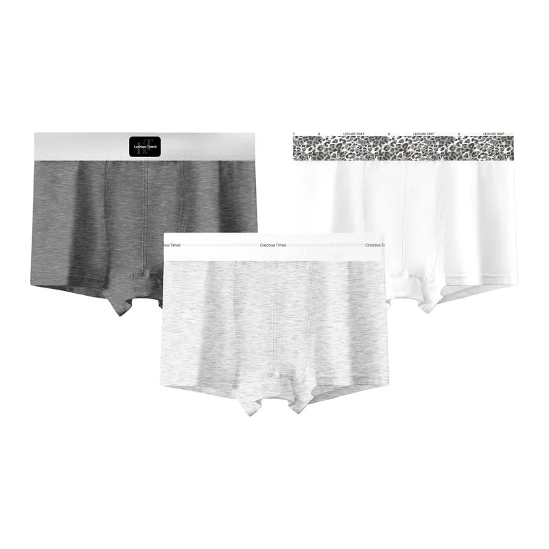 Women Cotton Boyshort Panties Letter Wide Waistband Mid Waist Breathable Soft Comfortable Ladies Underwear