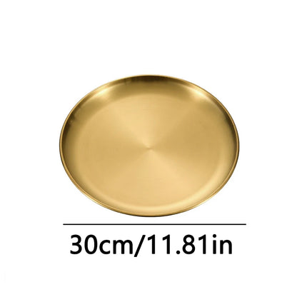 Fruit Plate, Round Salad Dessert Plate, Plastic Plate Can Be Used For Snacks, Nuts Can Be Stacked And Not Easily Broken