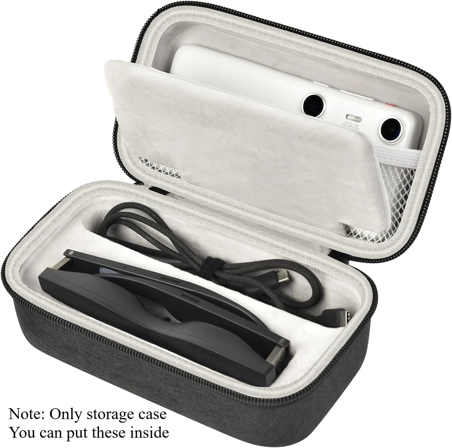 AR Glasses Case for XREAL One Pro / One /Air/2/Pro, for RayNeo Air 3s /Pro Smart Glasses, Hard Box Holds for Beam Pro 3 Box Only