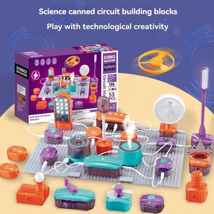 VATOS Science Circuit for Kids DIY Electronics Exploration Kit 150+ Project Physics Experiment Circuit Board Educate Toy Ages 6+