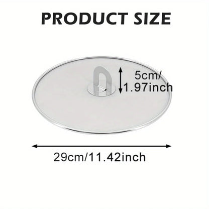 1/3Pcs Splatter Screen for Frying Pan Cooking, Stainless Steels Frying Pan Splatter Guard with Fold Flat Knob Cover Protector