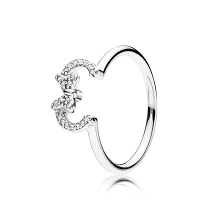 925 Sterling Silver Red Luminous firefly Heart Stone Snowflake Daisy Ring Rings Wedding Fashion Fine Jewelry For Mother Day