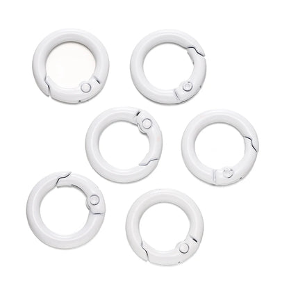 Colorful O-Ring Spring Clasp Clips — Zinc Alloy Carabiner Connectors