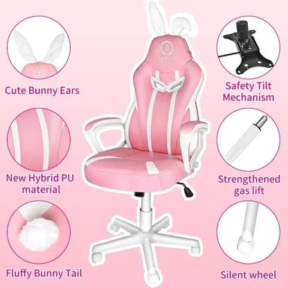 v Gaming Chair for Kids,Teens Gamer Chair, Adults Computer Chair for Girls,Video Game Chairs, Gamer Ergonomic PC Chair,Multi-c