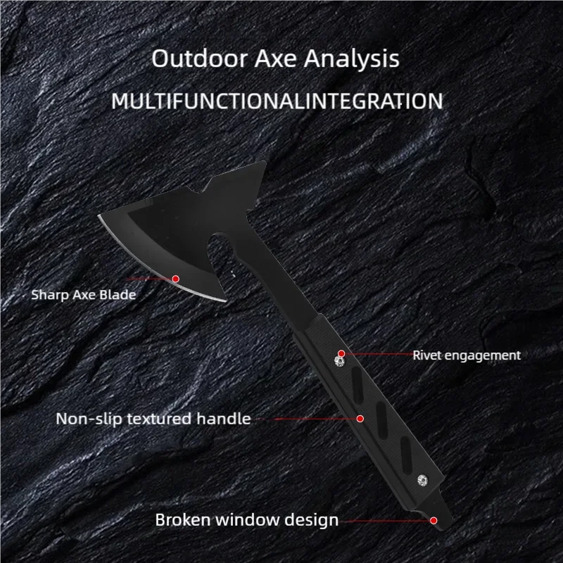 Cutting, Felling, Self-Protection, Safety Axe, Outdoor Camping Axe, Outdoor Camping Multifunctional Two Models