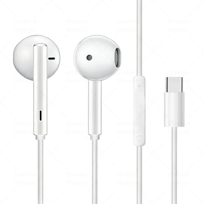 Original Headphones For Apple iPhone 17 16 15 Pro Max 14 13 12 11 USB-C Lightning 3.5mm Wired Earphone X 6 7 8 Phone Accessories
