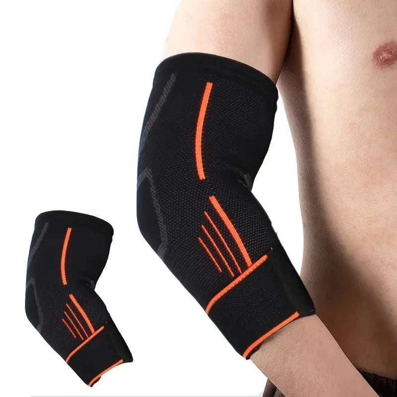 1pc/2pcs Nylon Elbow Compression Sleeve, Elastic Tennis Elbow Braces For Tendonitis, Arm Supports Golfer Elbow Support