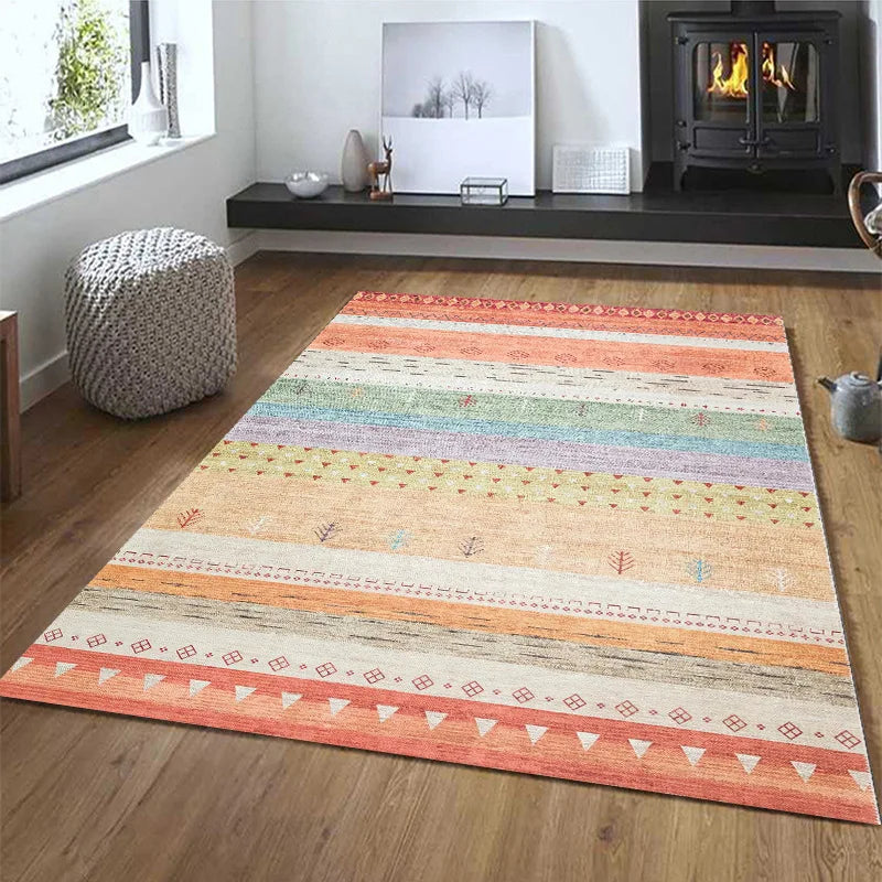 VIKAMA American Retro Carpet, Persian And Moroccan Living Room And Bedroom Mattress, Turkish Sofa And Coffee Table Mat