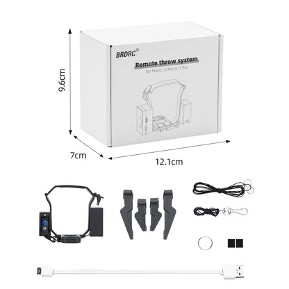 Drop System for DJI Mavic 3/Pro/2 Pro Zoom/AIR 2/Mini 2/Mini 3/3 Pro Drone Airdrop System Ring Gift Deliver Life Rescue Thrower