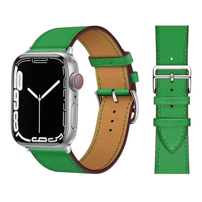 Leather Watch Straps For Apple Watch Band 46mm 44mm 49mm 45mm 42mm 40mm 41mm Bracelet Iwatch Series 11-10-9-8-7-6-5 Se-Ultra 2/3