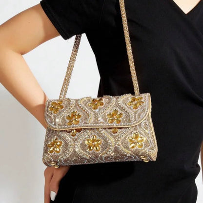 New fashion Rhinestone Handmade Shoulder Bag High Quality Shoulder Crossbody Evening Bag