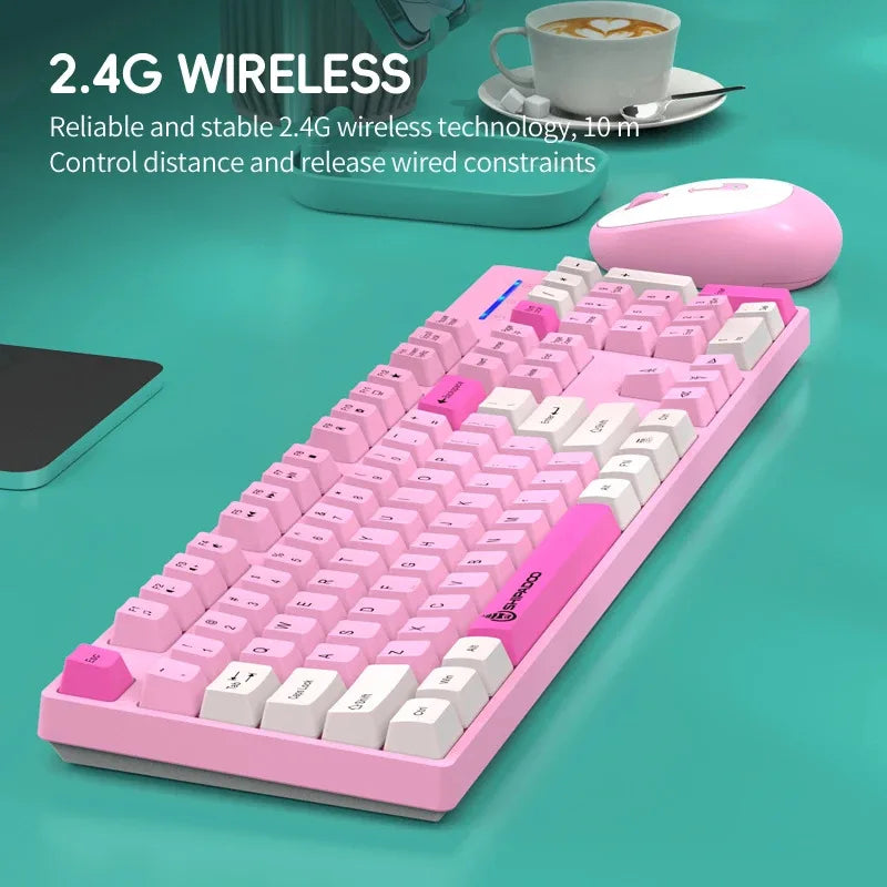New 2.4GWireless Keyboard and Mouse Combo Set Gaming Wireless Laptop Desktop Computer Office Accessories Free Wireless Mouse