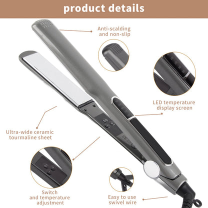 Hair Curling Straightener Hair Straightener Multigear Adjustment 480 Degrees Fahrenheit Hair Straightening Ceramic Iron