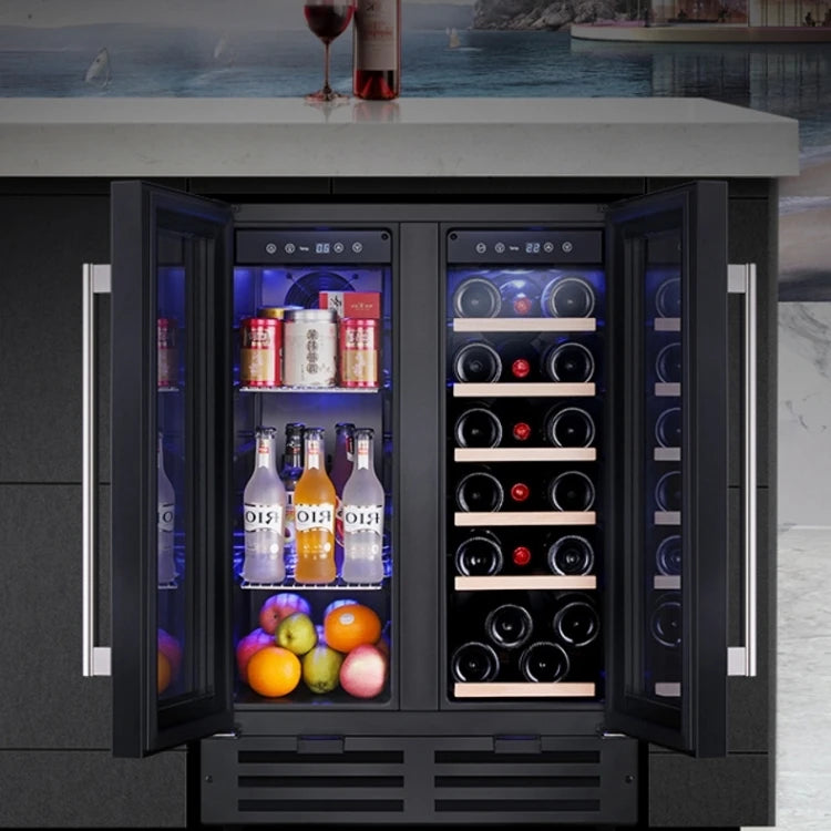 High quality 2024 BW-35D3  LOGO Low Noise 35L 12 Bottles Thermoelectric Wine Cooler Cabinet Refrigerator