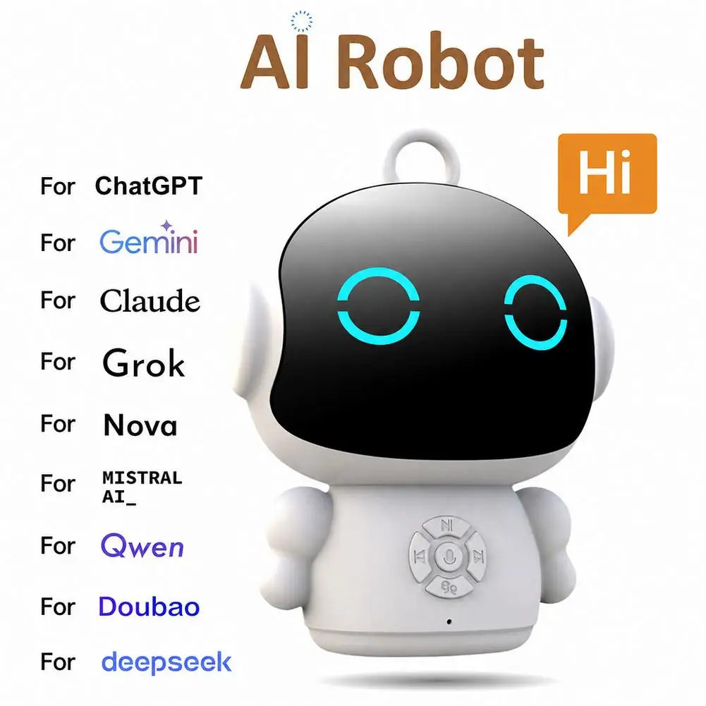 Smart AI Robot Toy WiFi Interactive Educational Learning Machine Voice Control Speech Recognition Early Education Gift for Kids