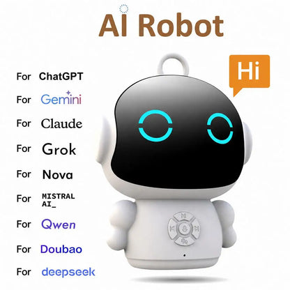 Smart AI Robot Toy WiFi Interactive Educational Learning Machine Voice Control Speech Recognition Early Education Gift for Kids