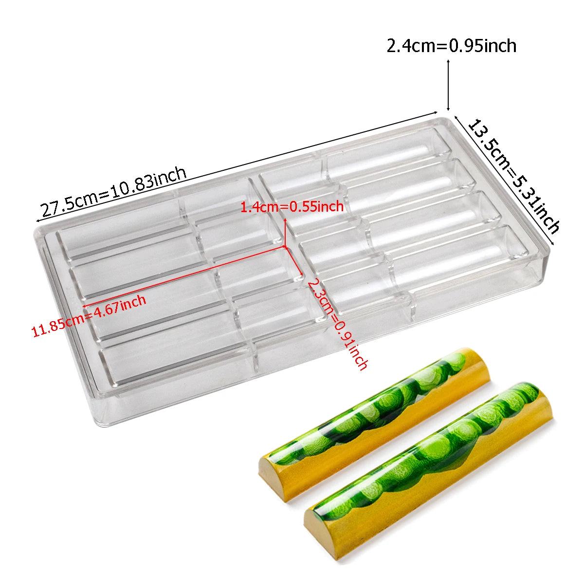 Polycarbonate Chocolate Mould Professional Molds for Candy Bonbons Bar Acrylic Mold Confectionery Baking Pastry Bakery Utensils