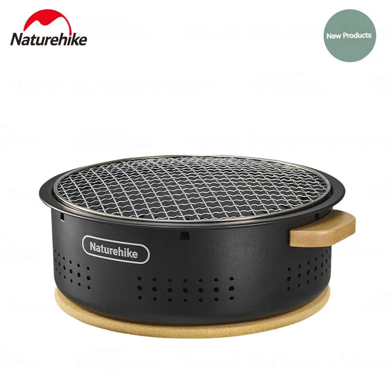 Naturehike Outdoor Tabletop Barbecue Stove High Temperature Resistant Charcoal Pot Split Storage Camping Gear Picnic BBQ Stove