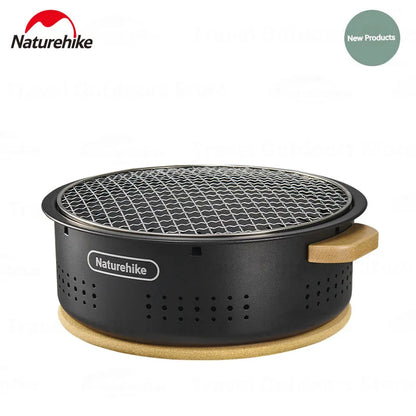 Naturehike Outdoor Tabletop Barbecue Stove High Temperature Resistant Charcoal Pot Split Storage Camping Gear Picnic BBQ Stove