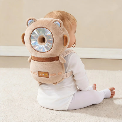 1pc Baby Head Protector Pillow - Protective Backpack, Anti-Fall Head Pillow, Adjustable Baby Head Protection Pad, Comfortable, Cute Cartoon Design, Suitable for Baby Walking and Crawling