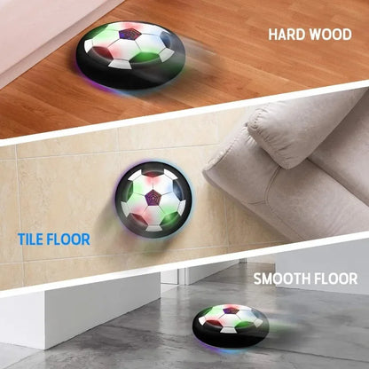 LED Hover Soccer Ball - Air Power Training Ball Playing Football Indoor Outdoor Game - Birthday Gifts for Kids - Soccer