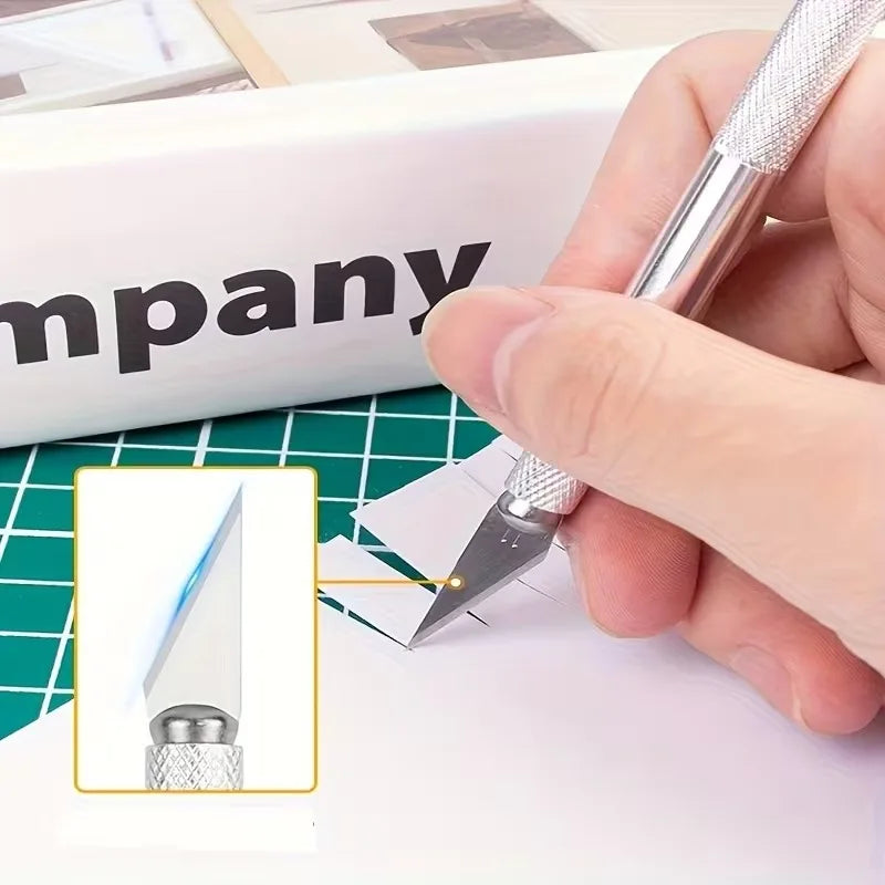 25PCS Rotary Cutter Set Quilting Kit 45mm Fabric Cutter with Blades & A4 Cutting Mat & Craft Knife Set & Sewing Clips for Sewing