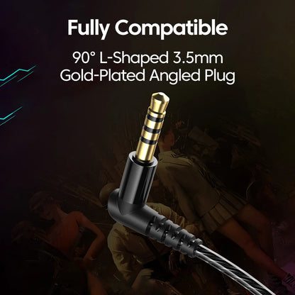 Gaming Wired Headphones 3.5mm/Type C Earphones With Microphone 360° Sound HiFi Stereo Headsets Sport Headphone For Phone in Ear