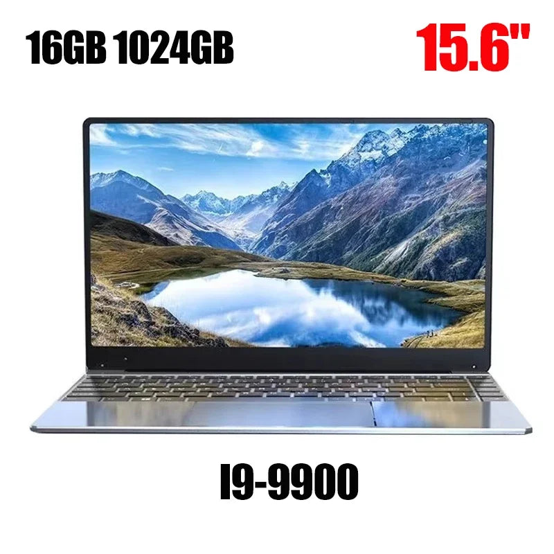 2026 HOT 15.6" Laptop 32GB 2TB Windows 11 Intel Core I9-9900 Gaming Computer PC 1920*1080 HD Gamer Office Ultra Slim Notebook