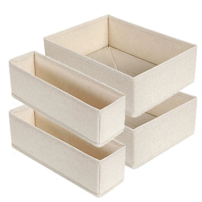 Foldable Drawer Organizers Oxford Underwear Storage Box Bra Socks Wardrobe Storage Containers Closet Jeans Storage Organizer
