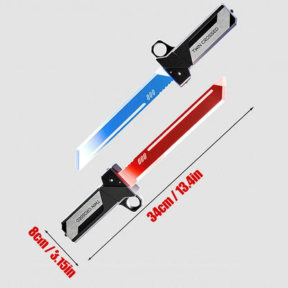 Lightsaber Toy, Double Sword Insertion, Swing and Stretch, 2-in-1, Role-Playing, Boys and Girls Holiday Birthday Gifts