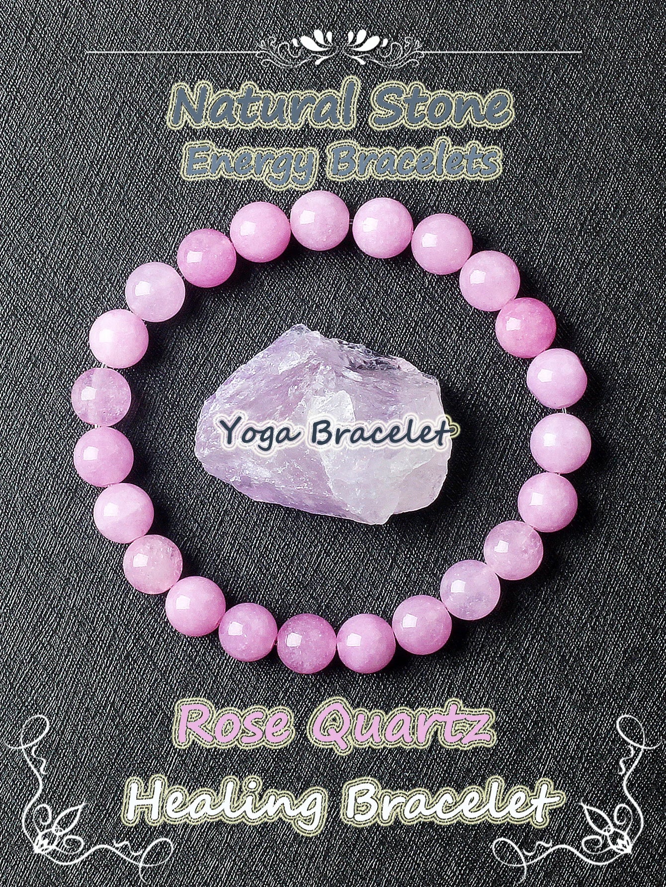 Original Natural Stone Beads Bracelet Men Women Reiki Blue Apatite Lapis Lazuli Amethyst Yellow Tiger Eye Beads Bracelet Jewelry