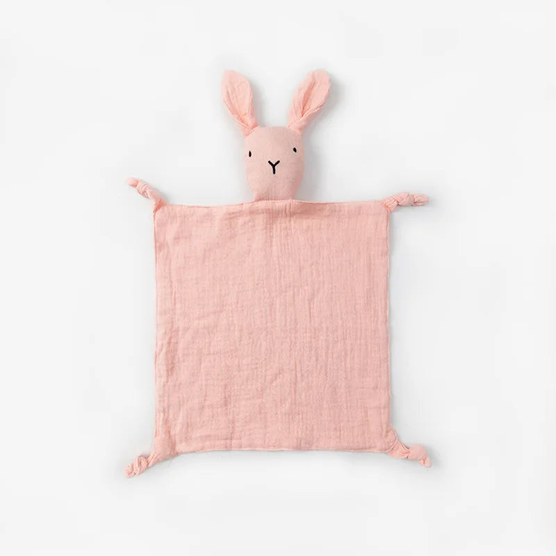 Baby Cotton Muslin Comfortable Blanket Cute  Infant Kids Sleep Appease Towel Children Rabbit Saliva Scarf Gauze Blankets