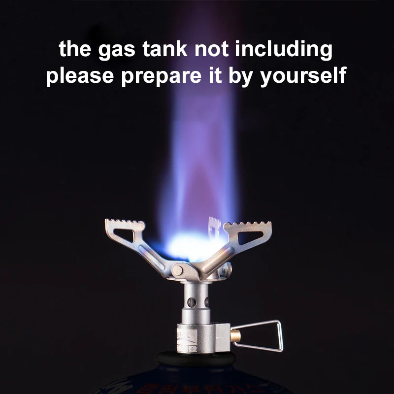 BRS Outdoor Gas Stove Mini Camping Gas Burner 25g Ultralight Titanium