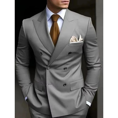 Luxury Fashion Light Suit Suit Men's Banquet Daily Casual Business suit men wedding suits for men