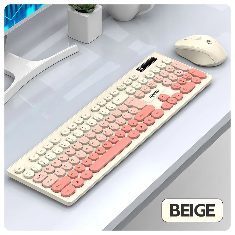 R901 Wireless Keyboard and Mouse Set 2.4GHz Wireless Keyboard with Silent Mouse Set Laptop Keyboard and Mouse Set