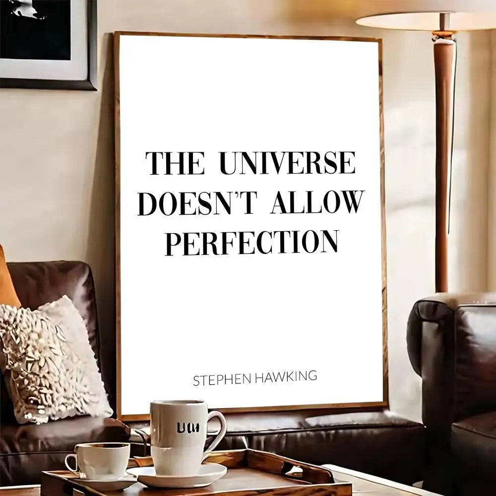 Motivation Success Quotes Poster Perfect Space Sticker Self Adhesive for Office Home Theater Wall Art Decor Fancy Gift