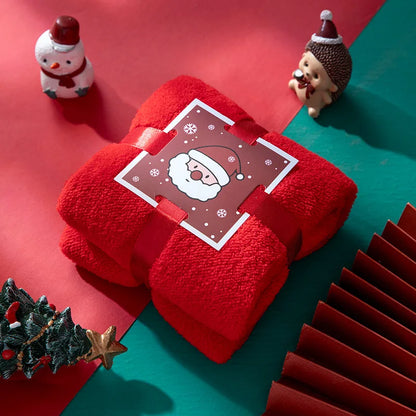 Christmas Face Towel, , Souvenir, Creative Gift Towel, Soft and Highly Absorbent Pure Cotton Material, Perfect for  Bathroom