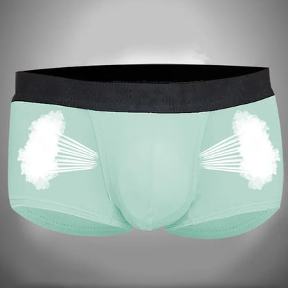 Spermatic vein underwear for men, ice silk summer thin style for men, scrotal support bullet separation varicose flat shorts