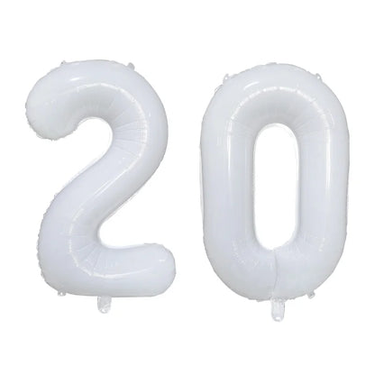 2Pcs 32 Inch Gold Silver Black Blue Red Helium Foil Number Balloon 16 17 18 19 20 21 Happy Birthday Party Decoration Supplies