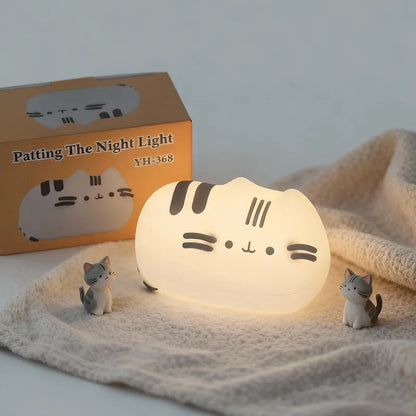 Cartoon Pusheen Night Light Cute Pusheen Light Glow in the Dark Party Glow Light Kawaii Reading Light Home Party Supplies