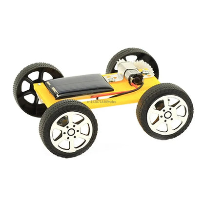 DIY Mini Solar Car Assembly Kit STEM Physics Science Experiment Educational Tech Toy Kids School Learning Project Birthday Gift