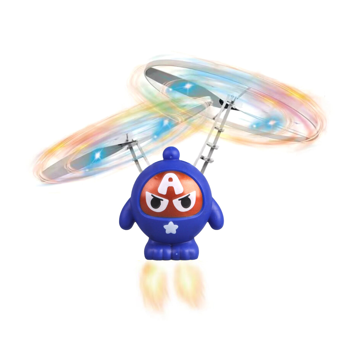 Mini Astronaut Drone Cartoon Spaceman Flying Robot Toys with USB Charging Hand Control Helicopter Toys for Kids Xmas Gift