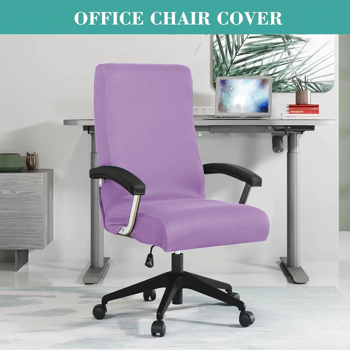 Stretch Spandex Office  Chair Covers Anti-dirty Computer Seat Chair Cover Removable Slipcovers