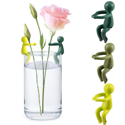 3pcs Plant Figurine Support Frame Cute Plant Stand Plastic Greenhouse Layout Fixed Rod Indoor Flower Plant Vine Climbing Bracket